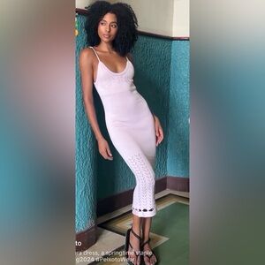 NWT & NWOT Antropologie Peixoto Nora Knit Dress in Blush Petal Sizes M and L